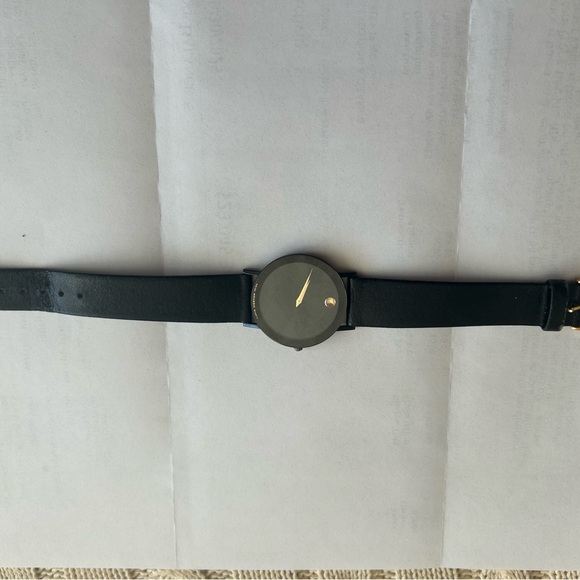 Movado Black and Gold Men's Watch